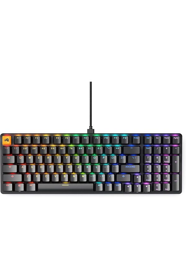 Glorious-GMMK 2 Wired Mechanical Gaming Keyboard by Glorious, Full-sized with Red Switches and RGB Lighting ( 1