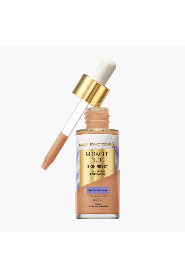 Max Factor-ماكس فاكتور ميراكل بيور 2 في 1 سيروم كريم أساس لإعادة ضبط البشرة - 30 مل 1