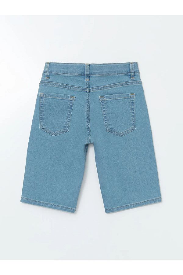 LC Waikiki-Boys' Jean Shorts with Adjustable Elastic Waist 1