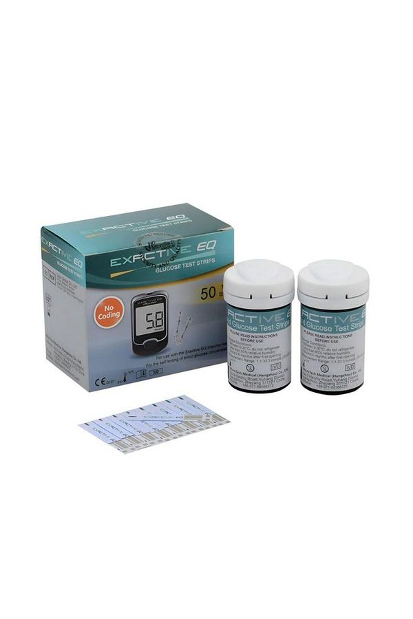 ZEQAS-50 Exactive EQ Impulse Test Strips + 50 Needles – Precise Glucometer Consumables 1