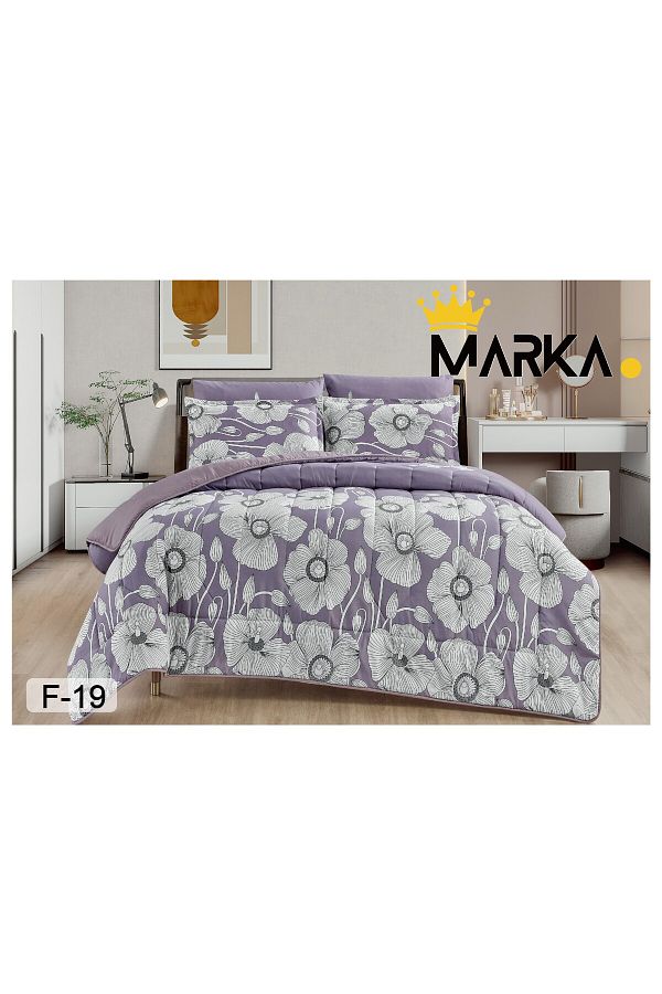 Mark-Double bed sheet with a floral pattern, reversible design, to give you a refreshing summer with microfiber materials, size 220*240 cm 1