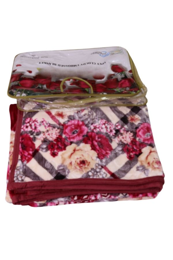 Generic-Soft and warm winter blanket, double bed blanket measuring 240 cm x 200 cm and weighing 2 kg 1