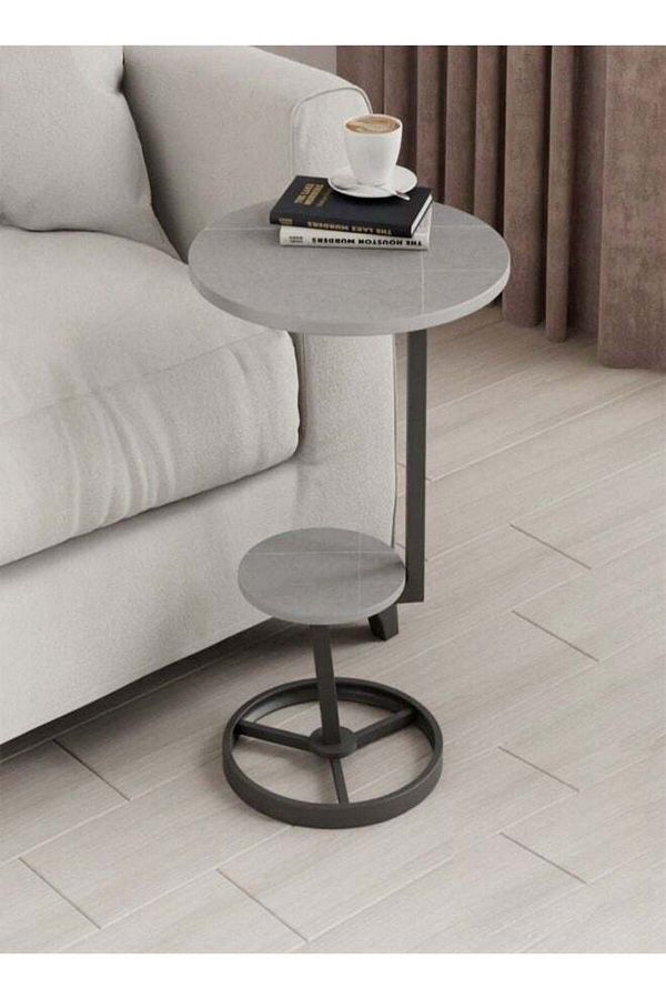 Raffine-2-Tiers Multipurpose Modern Design Stylish Portable Side Table Stable Base Coffee Table Center Table 1