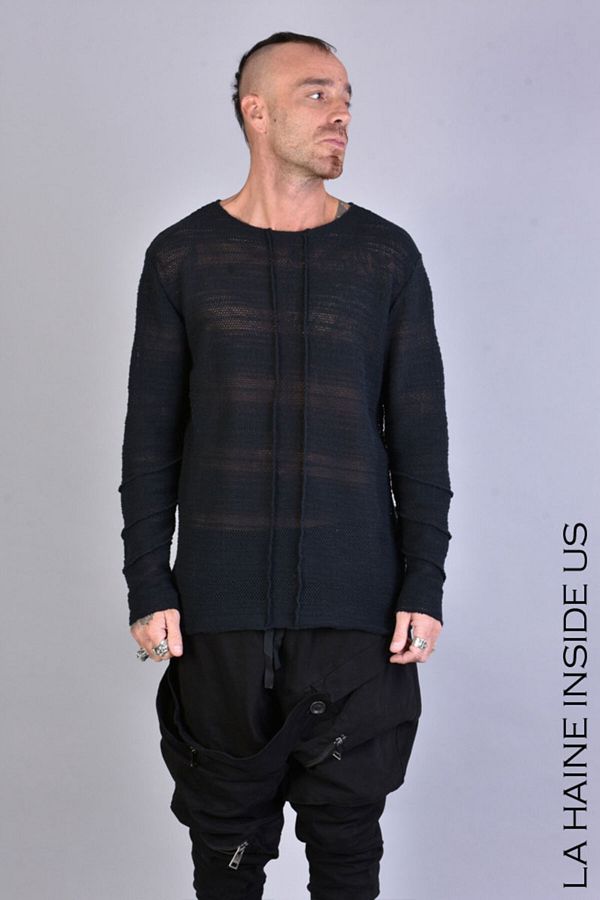 La Haine Inside Us-REGULAR NET BLOUSE - LA HAINE INSIDE US - BLACK, M 1