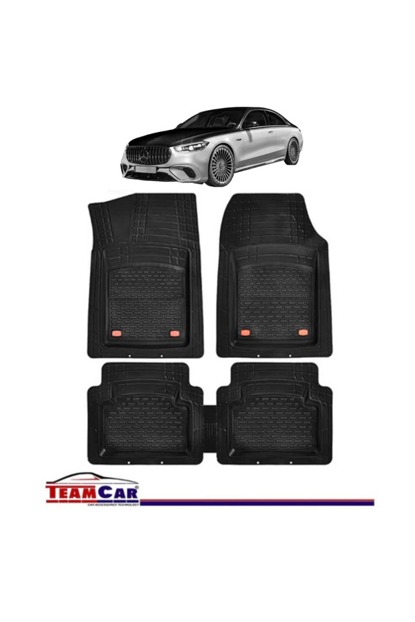 TEAMCAR-Covorașe auto Mercedes-benz Clasa S W223 (2020–PREZENT) Negru 1