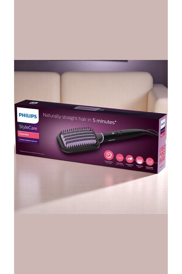 philips electric hair straightening brush