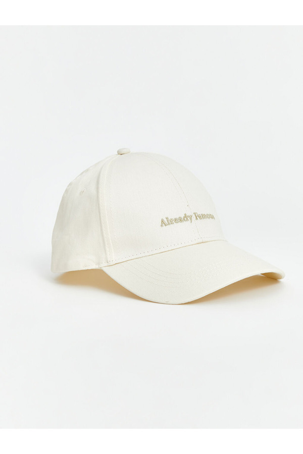 LC Waikiki-100% Cotton Gabardine Fabric Embroidered Women's Cap Hat 1