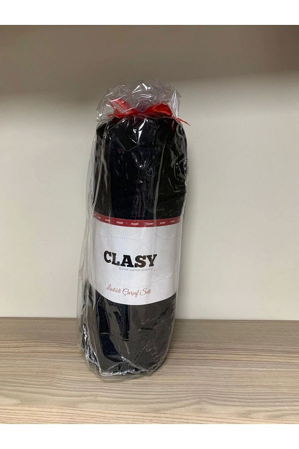 Clasy-طقم ملاءات Ranforce جاهزة باللون الأسود المزدوج 1