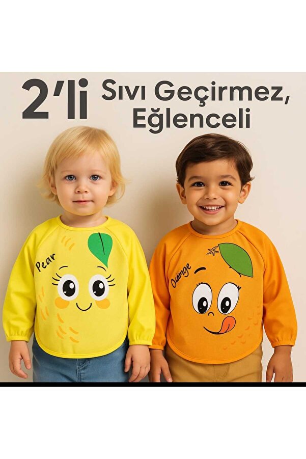 Buude Kids Eğlenceli Mama Önlüğü