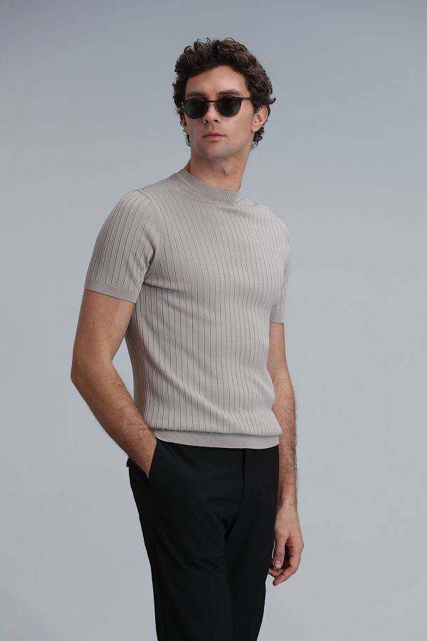 Lufian-Class Men's Sweater Beige 1