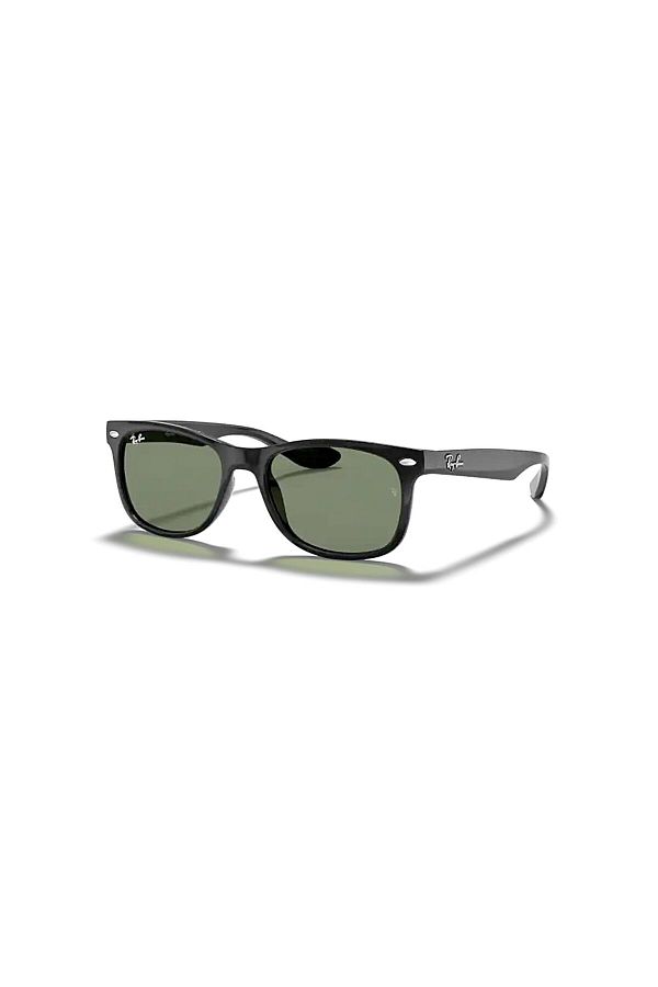 Ray-Ban Junior-Rj 9052s 10071 48 Junior New Wayfarer Detské štvorcové čierne kostné slnečné okuliare 1