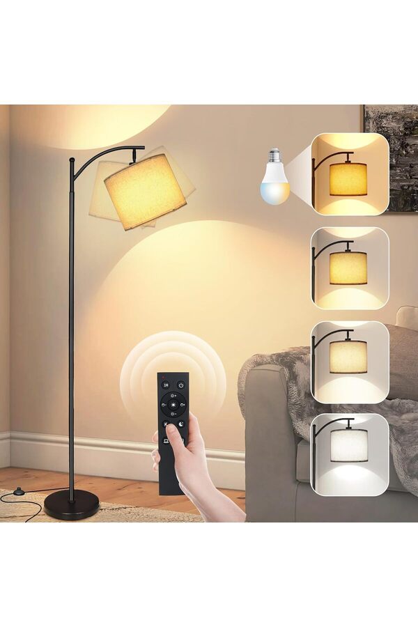 Saharaz-Floor Lamp,Smart LED with Remote Control,APP Control,Adjustable Lampshade,for Bedroom,Living Room 1