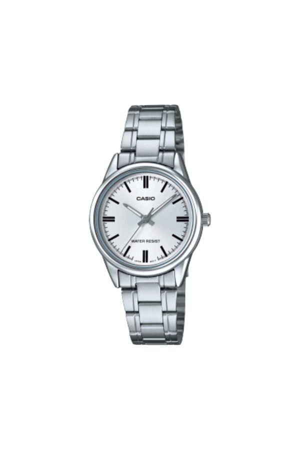 Casio-ساعة كاسيو النسائية التناظرية ذات الميناء الأبيض - LTP-V005D-7A 1