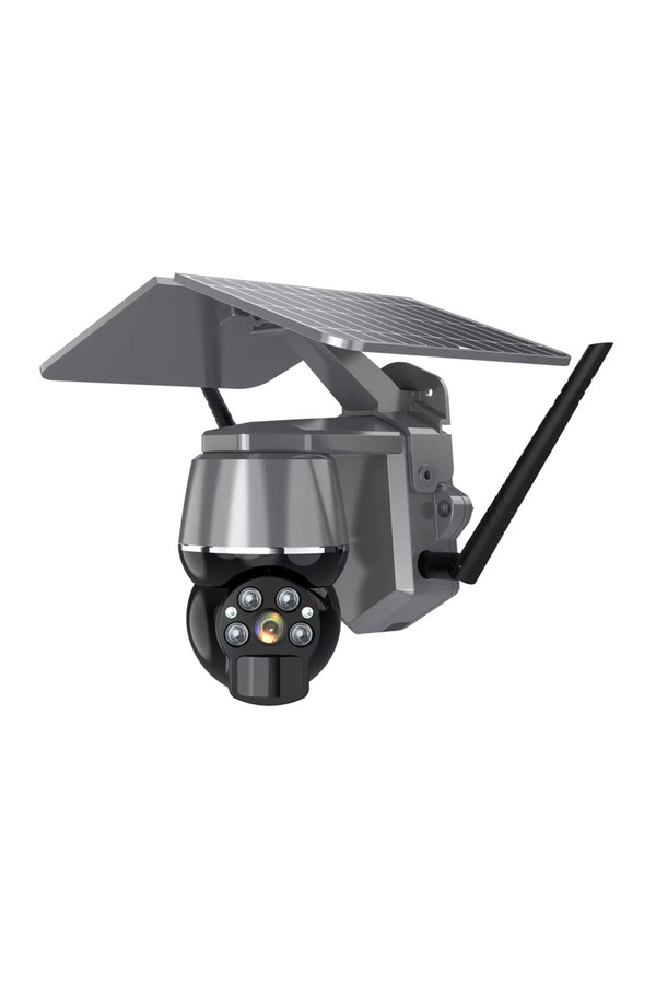 GÜMRÜK BEY ICAM Güneş Enerjili TF Kart Destekli Wifi PTZ IP Kamera 4Mp. HD Lens 360 Derece Gece Görüşü
