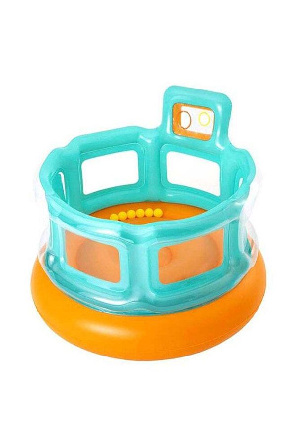 BESTWAY-Up, In And Over Hops 'N Hoops Inflatable Bouncer with Repair Patch 1