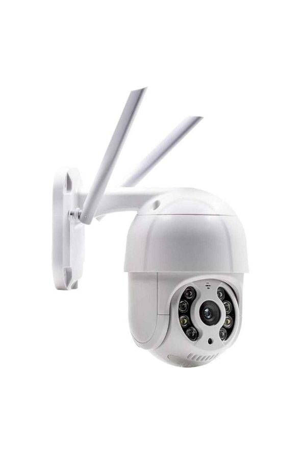 SIKS-Cameră de supraveghere wireless, exterior, rotație 360 ​​de grade, mod vedere nocturnă, alb 1