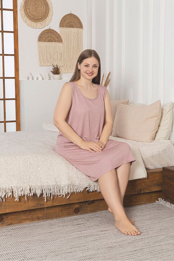 Asel-Φόρεμα Lycra Soft Fabric Plus Size Βαμβακερό Βαμβακερό 1