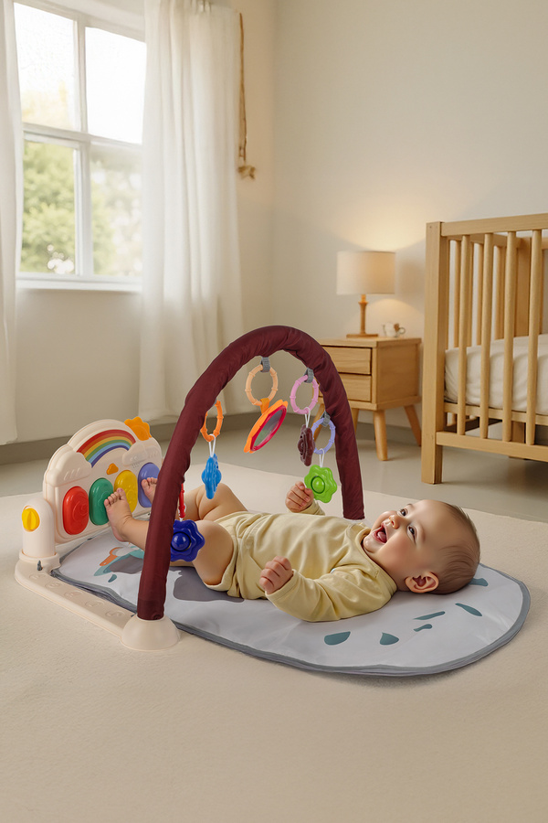 Babycim Babycim Piyanolu Gökkuşağı Oyun Halısı