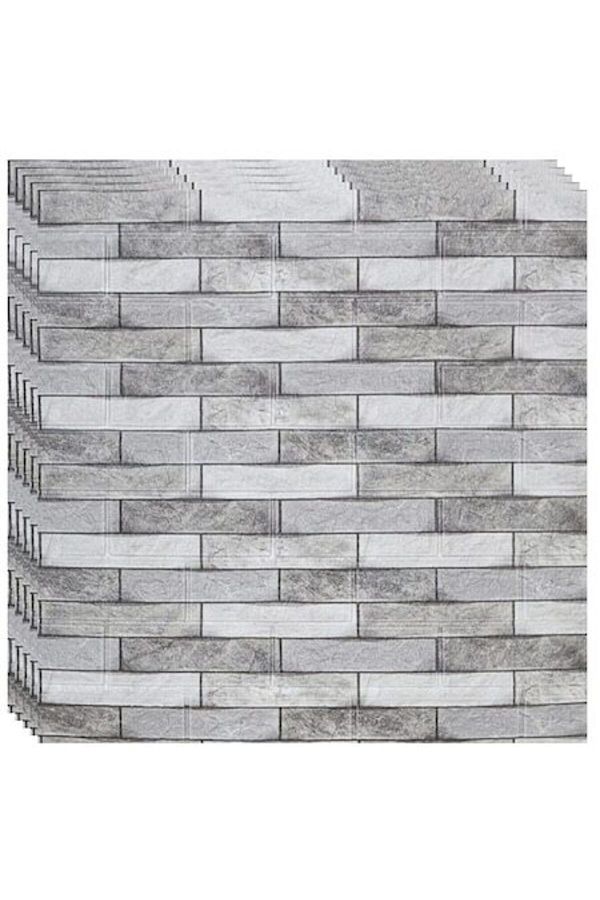 HOZRO-Set of 100 x HOZRO self-adhesive 3D wallpaper, Brick imitation pattern 1