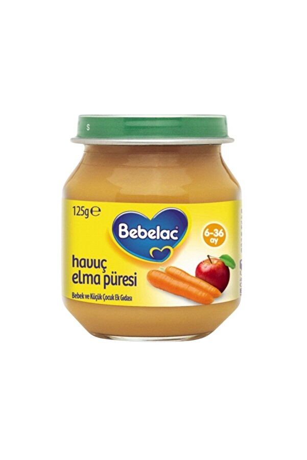 Bebelac Havuç Elma Püreli Kavanoz Maması 125 gr