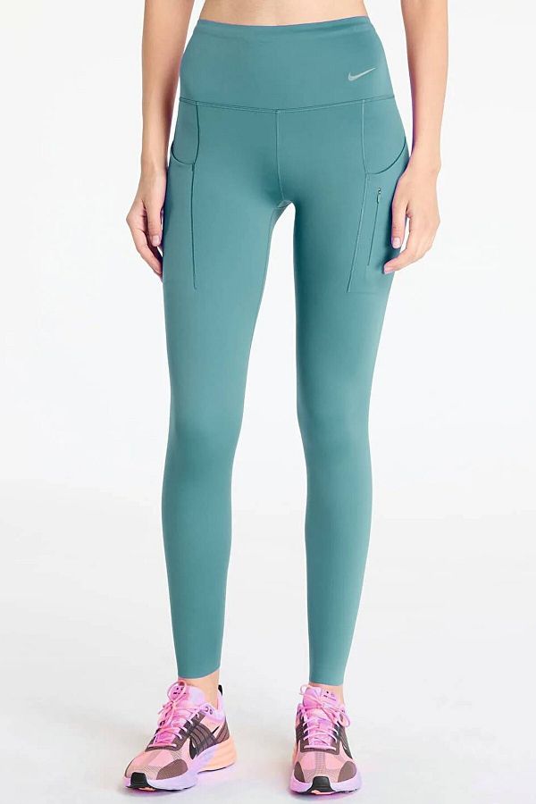 Nike-Trainng Go Dri Fit Infinalock High Rise 7/8 Leggings 6 Pockets Recovery High Waisted Reflector 1