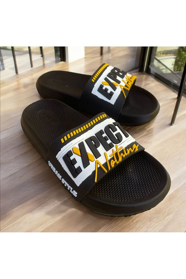 GEZER-Non-Slip Sole Slippers. Pool Sea Bathroom Balcony Terrace Home and Street Men's Slippers 1