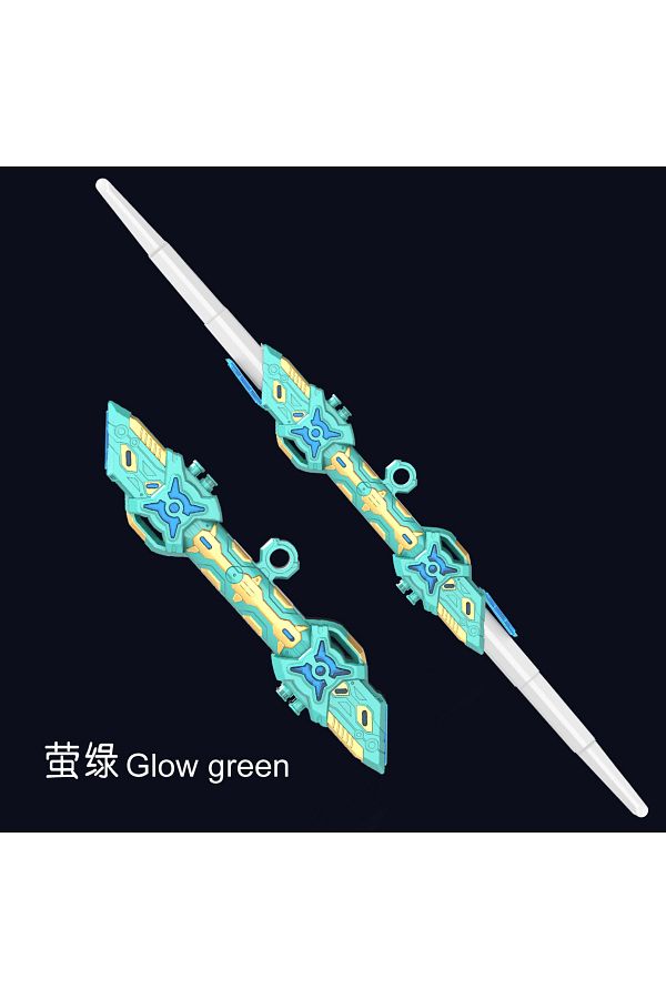 Choice-Charging version Glow green 7 colourful RGB lightsaber Double headed retractable lightsaber with sou 1