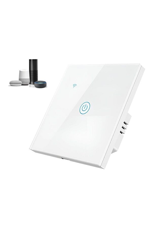 TAFASSELL-مفتاح إضاءة حائط ذكي مزود بشبكة Wi-Fi من Tujafon، متوافق مع Alexa وGoogle Home، مع إمكانية التحكم عن بعد عبر 1