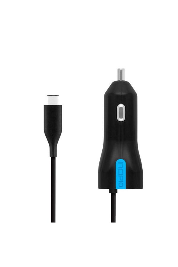 Incipio-Insbio 15W USB-C Car Charger with Built-in Cable 1
