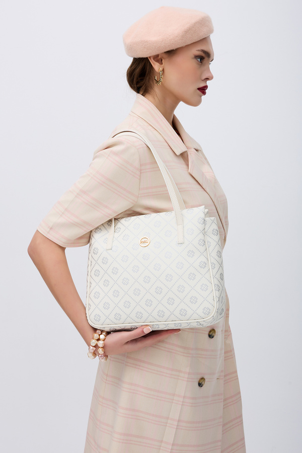 Fossil-White Women's Hand and Shoulder Bag 05Fo25Y5035 1