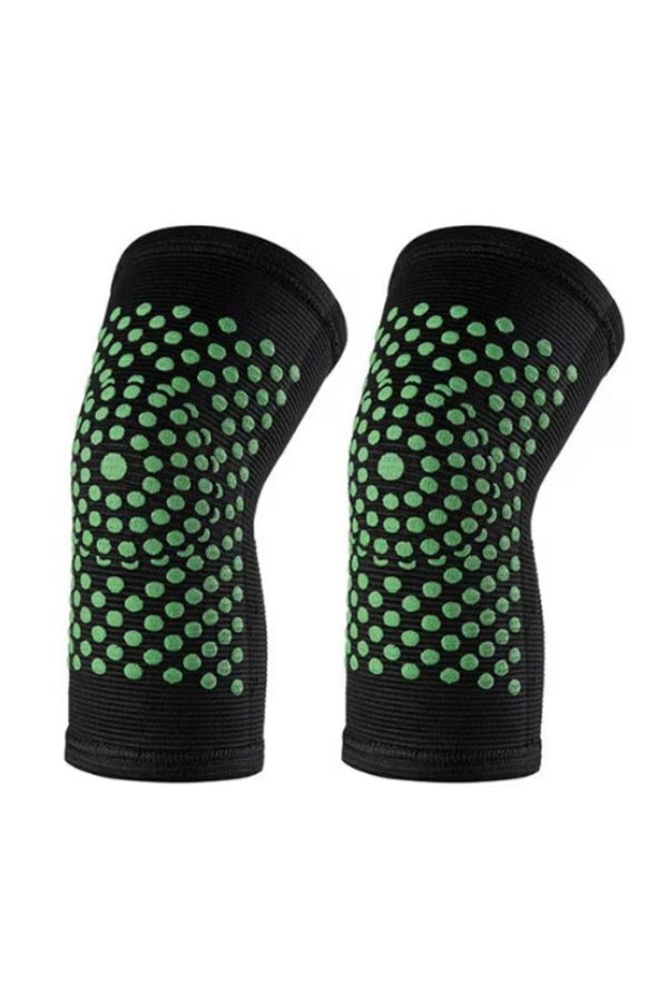 Influential Tech-Tourmaline Knee Pads Set, Elastic, Self-Heating, Medium Length, Unisex, Universal Size, 2 pcs 1