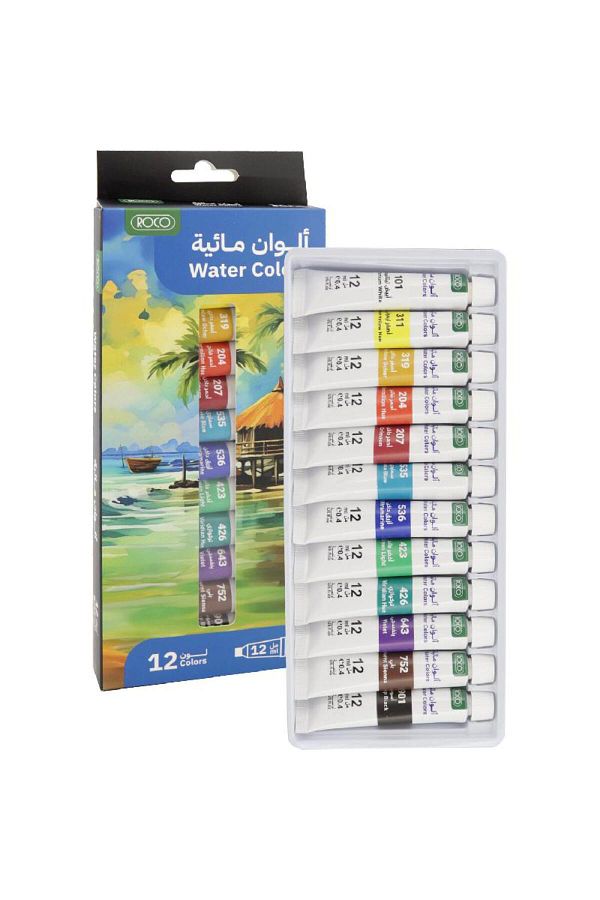 Roco-Colour Set Watercolor Assorted Color 12 Colors 12.00ml ( .42oz ) 1