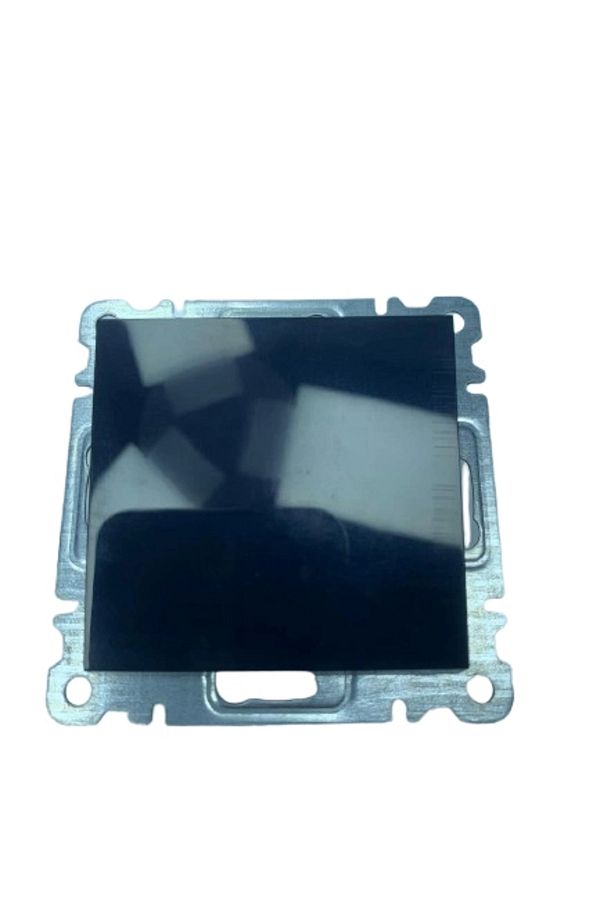 Enseb-Black single switch frameless - compatible frame for socket and switch 1