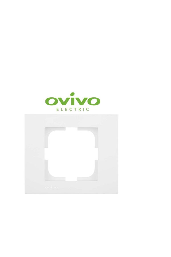 Enseb-White single frame grano - compatible frame for socket and switch 1