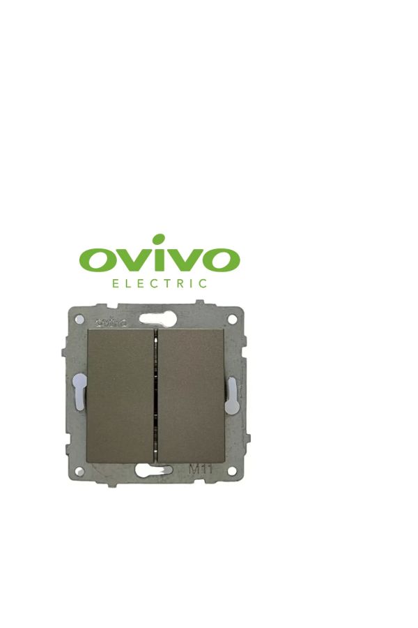AC BOX-Anthracite commutator key frameless grano - compatible frame for socket and switch 1