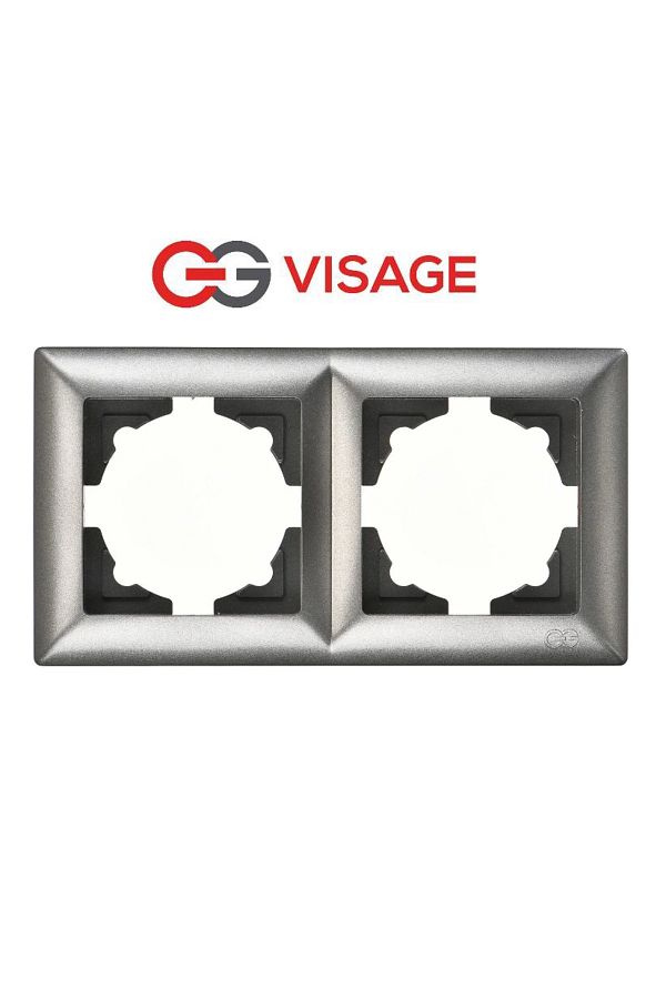 Emper-Visage Ambiance Smoked 2-Piece Frame - Compatible Frame for Socket and Switch 1