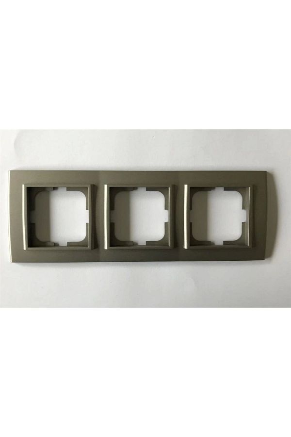 AC BOX-Anthracite triple frame - compatible frame for socket and switch 1