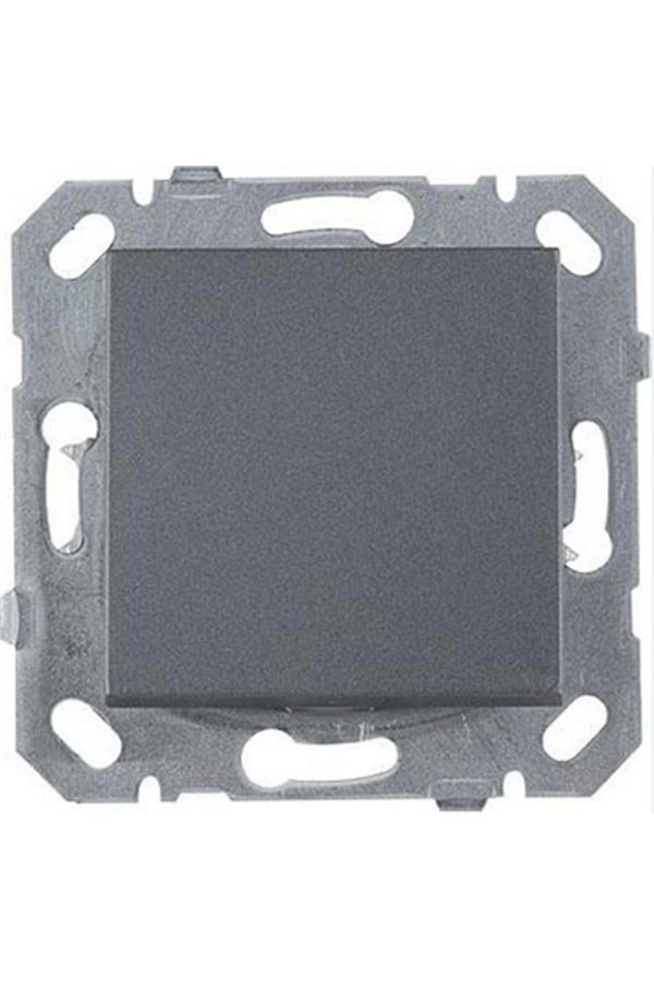 storeks-Smoked single switch frameless - compatible frame for socket and switch 1