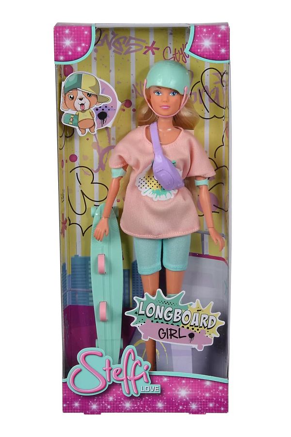 Simba-STEFFI LOVE STEFFI DOLL WITH LONGBOARD 1
