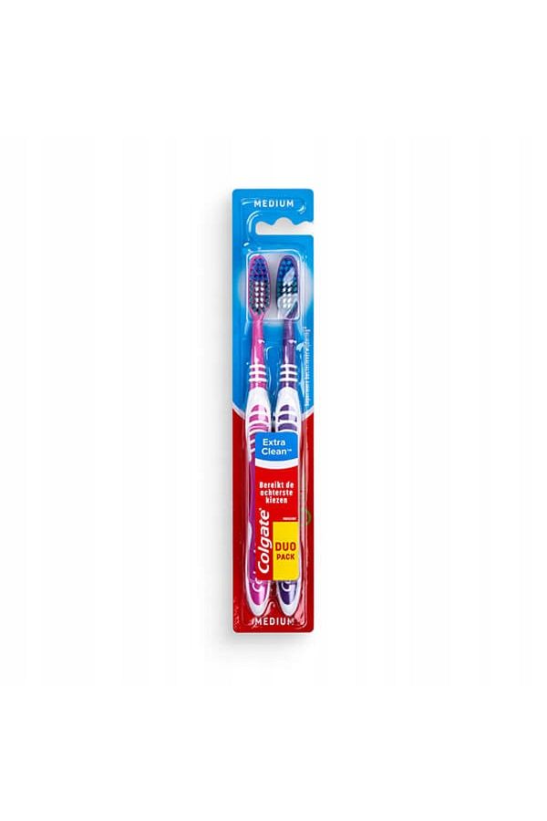 Colgate-Set of 2 toothbrushes, Colgate, Rubber, Extra Clean, Multicolor 1