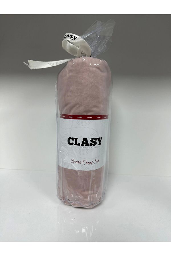 Clasy-Ranforce Single Elastic Sheet Set - Plain Powder 1