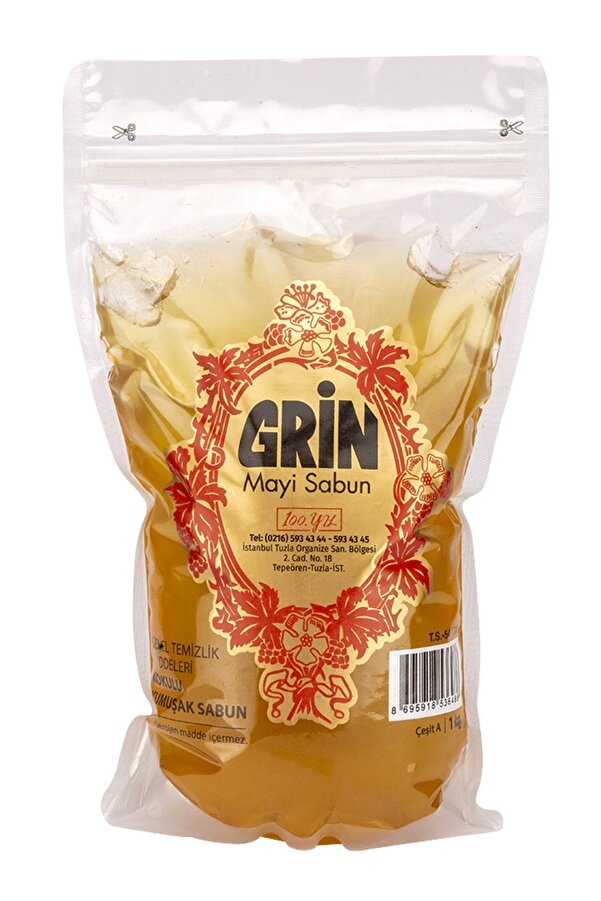 Grin 1 Kg Mayi Sabun | Temizlik Macunu | Bitkisel Şampuan | Jel Arap Sabunu | Bitkisel Yüzey Temizleyici