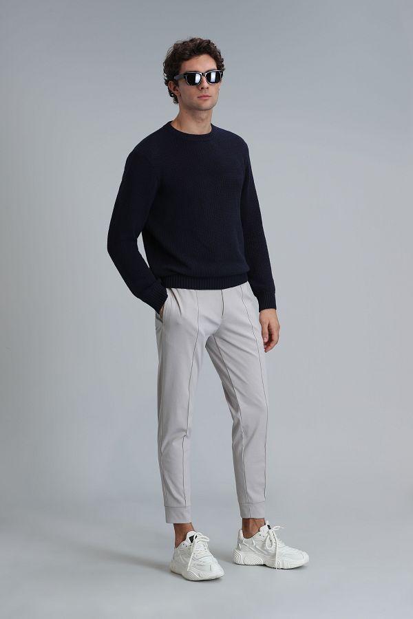 Lufian-Pito Jogger Pants Tailored Fit Stone 1