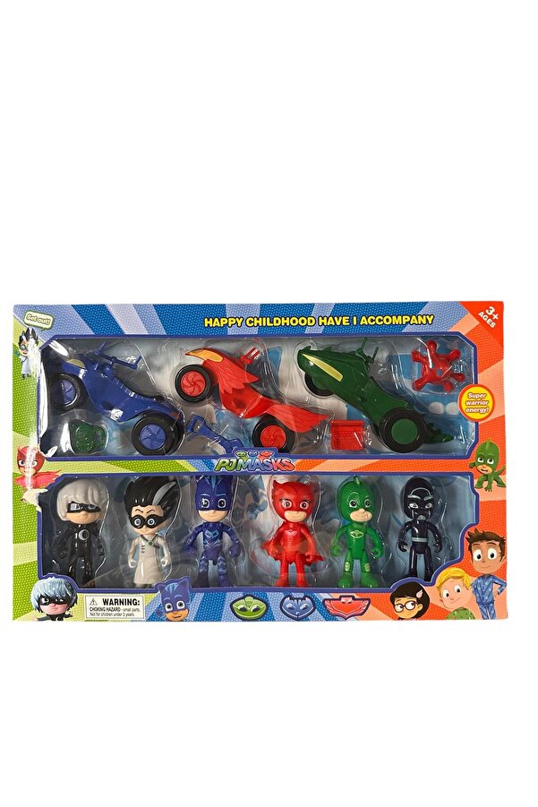 Pj Masks Büyük Set Pijamaskeliler Figür Seti 6 Kalekter 3 Araba Lı 9 Lu Set
