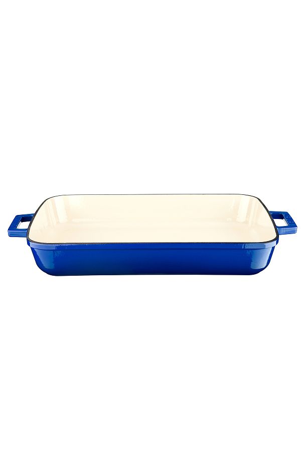 Lava-Cast Rectangular Rosto and Oven Tray Cast Iron Monolithic Double Handle Edition Series Size 26x 1