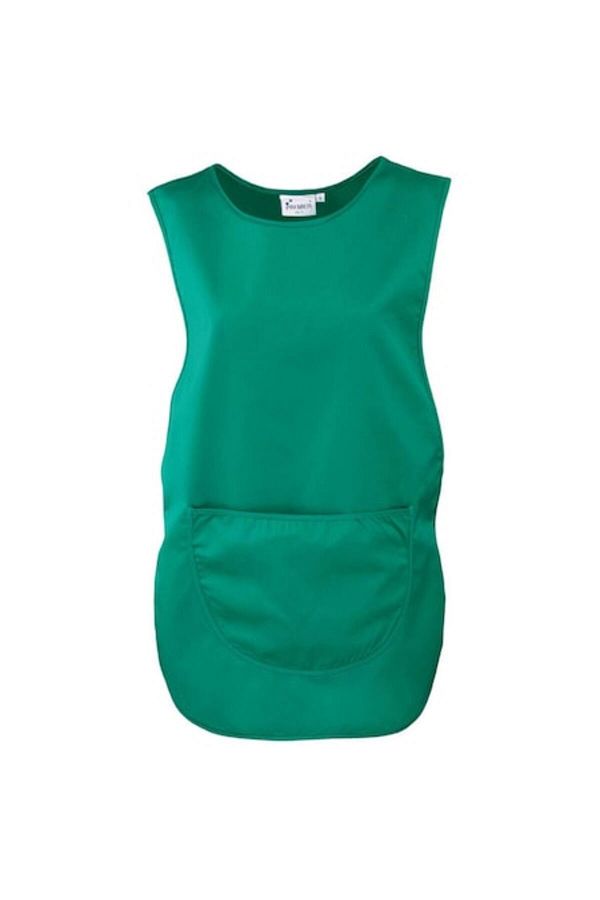 Premier-Work apron, unisex, two front pockets, adjustable side straps, universal size, emerald green 1