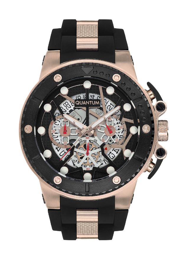 Quantum-Quantum Men's Chronograph Black Dial Watch - HNG535.851 1