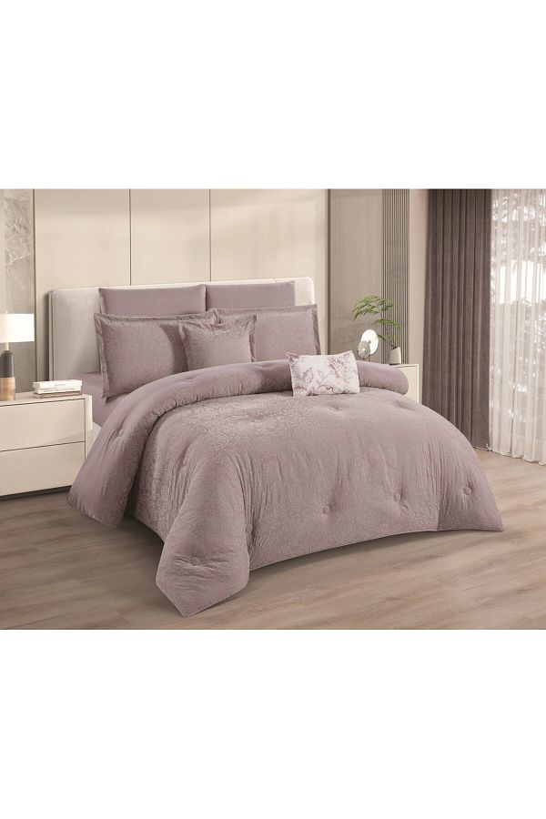 HOURS-Horse Navran 8-piece comforter set with a modern and distinctive jacquard pattern, Serena-002 1