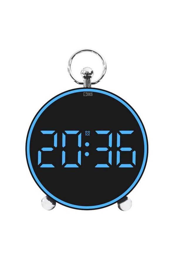 SIKS-Digital Table Or Wall Clock, With Blue Display, Customizable Alarm, Snooze, Led Light 1