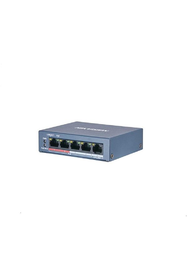 Hikvision-Switch DS-3E0105P-E/M(B), 4-port, PoE 1